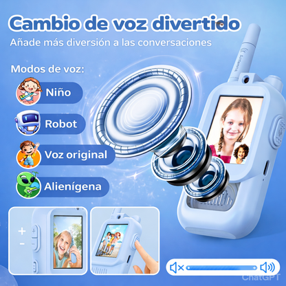 Walkie Talkie con cámara sin internet
