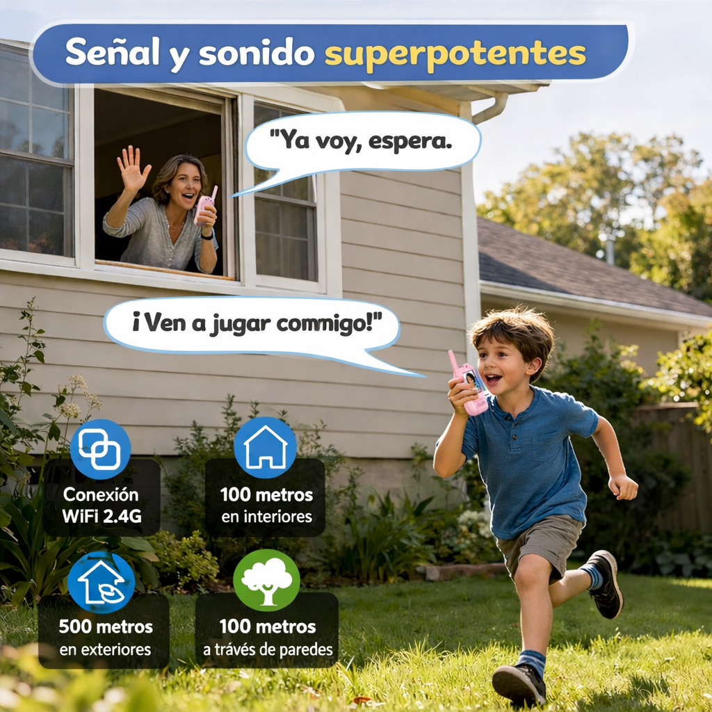 Walkie Talkie con cámara sin internet