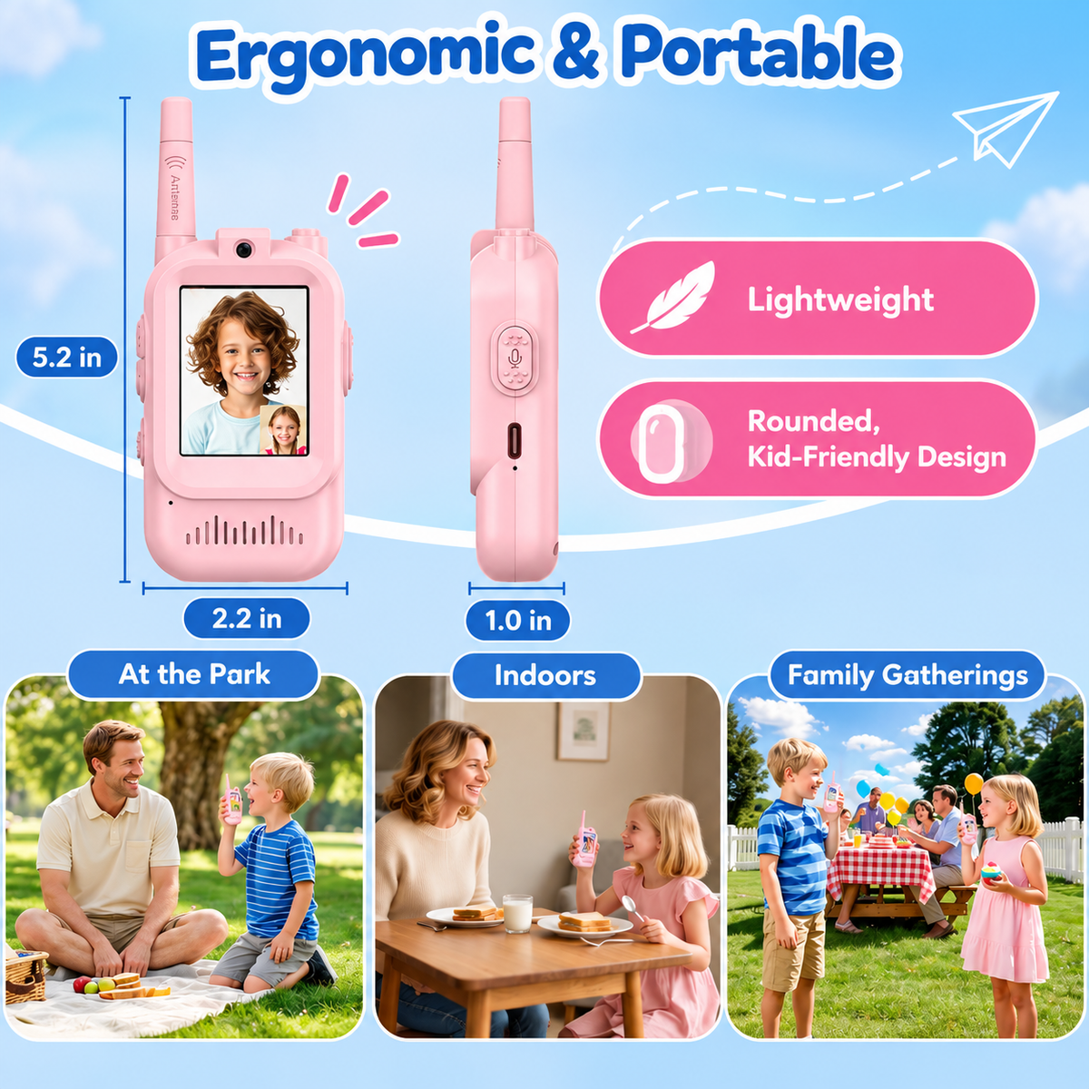 Walkie Talkie con cámara sin internet